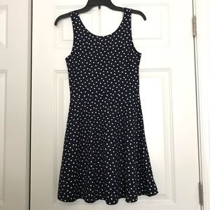 H&M Navy Blue with White Dots